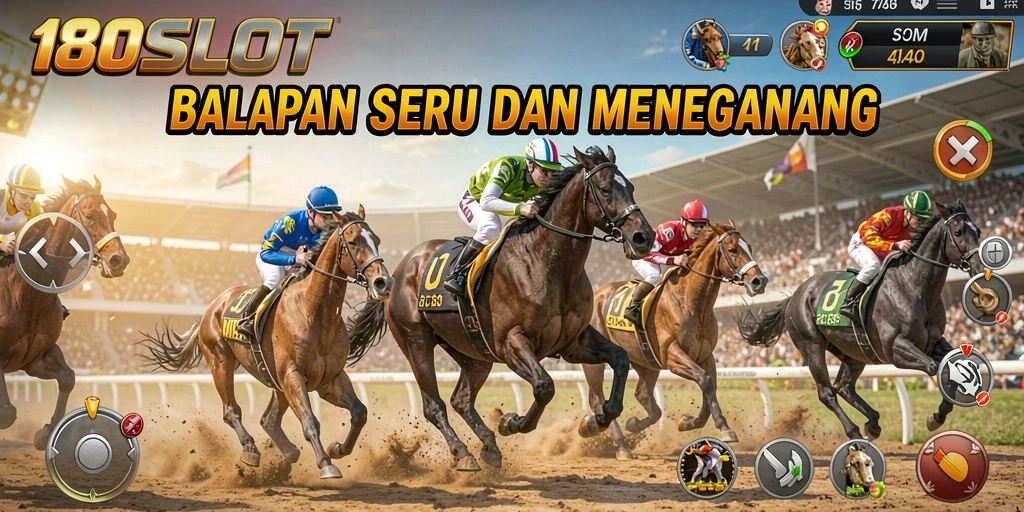 Gameplay menegangkan dari 180SLOT dalam aksi balapan.