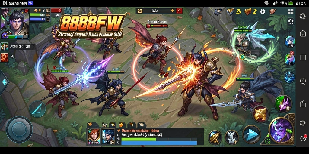 Screenshot utama menunjukkan aksi seru gameplay SLG di 888FW.