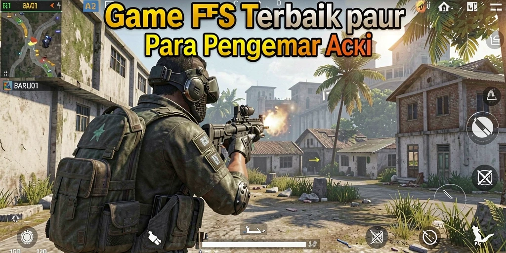 Tampilan gameplay seru dari BARU01 dengan aksi tembak menembak yang intens.