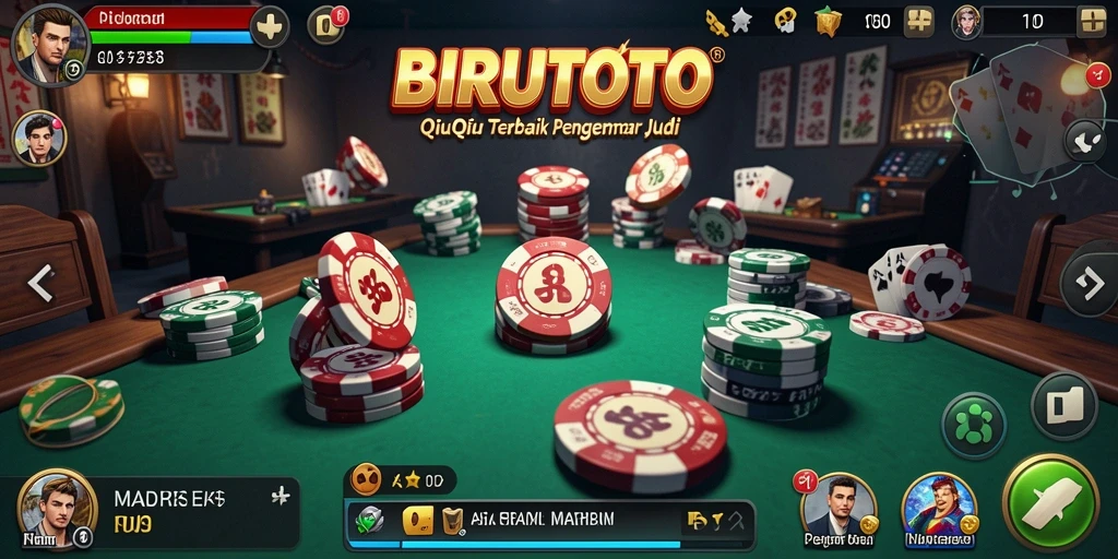 Screenshot BIRUTOTO menampilkan gameplay QiuQiu yang seru.