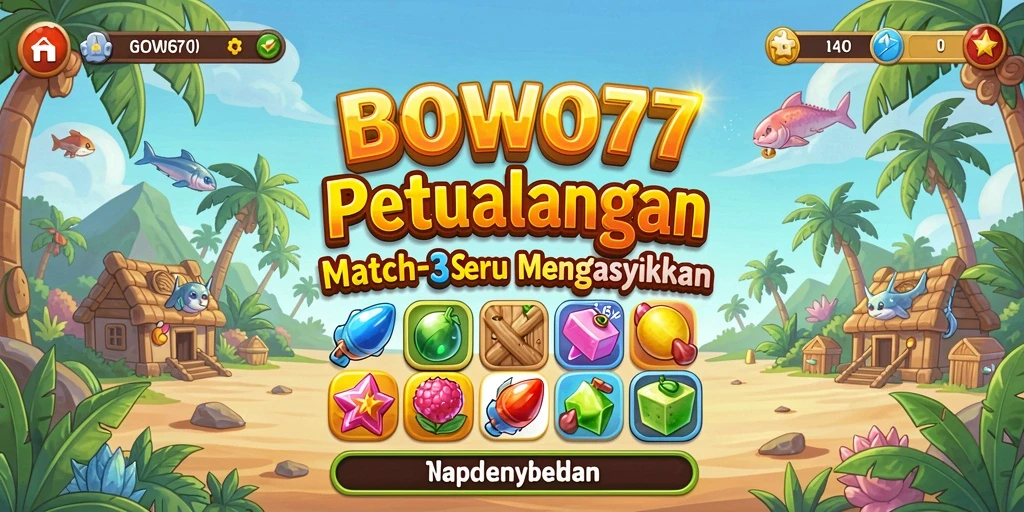 Tampilan gameplay seru dan penuh warna di BOWO77.