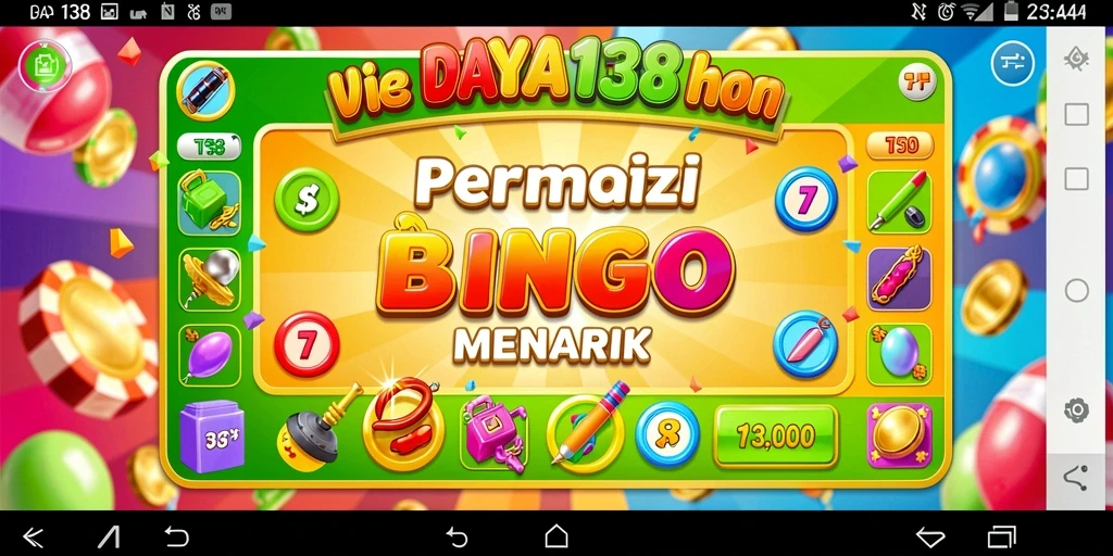 Screenshot utama DAYA138 menampilkan gameplay Bingo yang seru.
