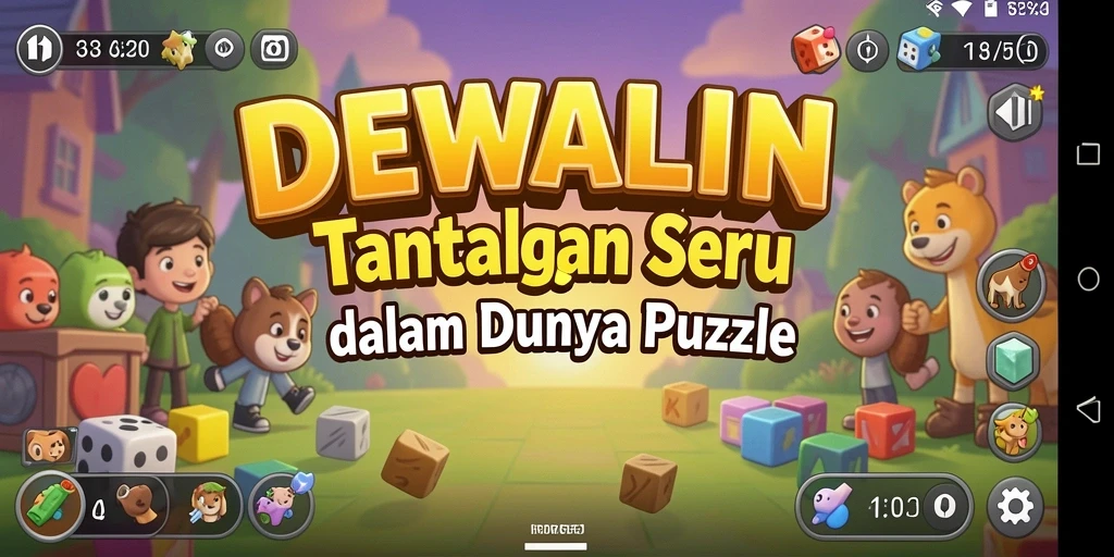 Screenshot dari gameplay seru dalam DEWALIN.