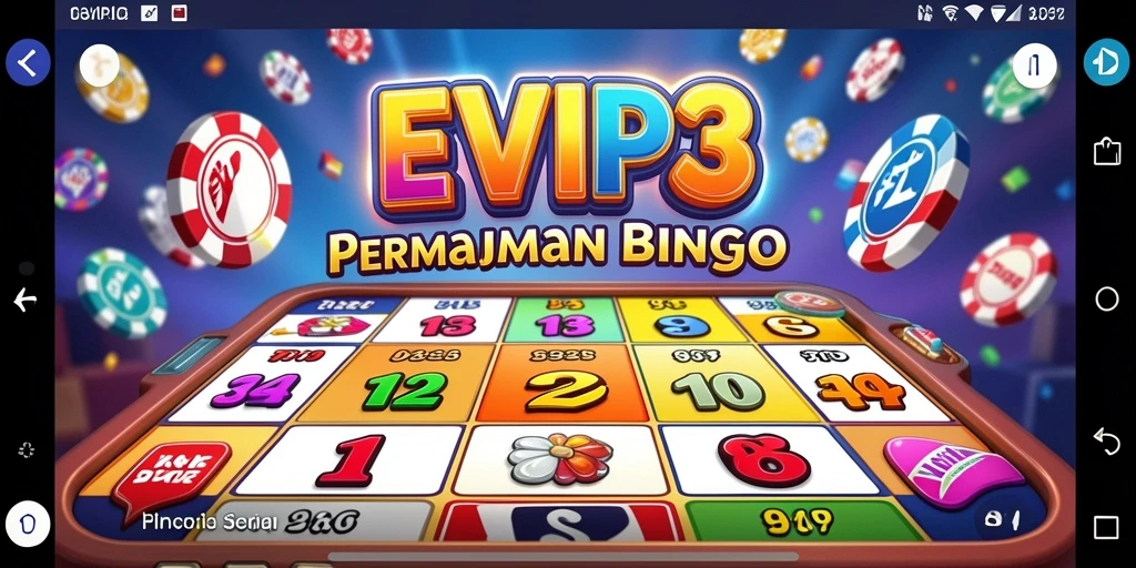 Tampilan gameplay Bingo yang seru dan menantang di EVIP3.