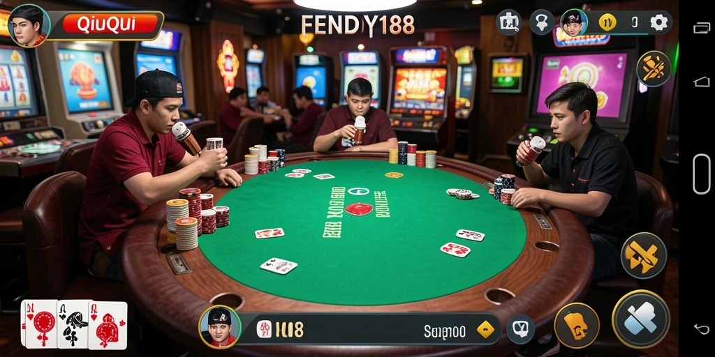 Tampilan gameplay QiuQiu yang mendebarkan di FENDY188.