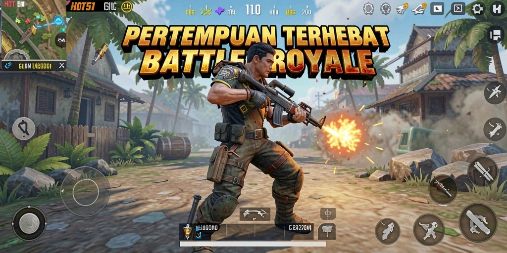 Gameplay seru saat bertempur di peta luas HOT51.