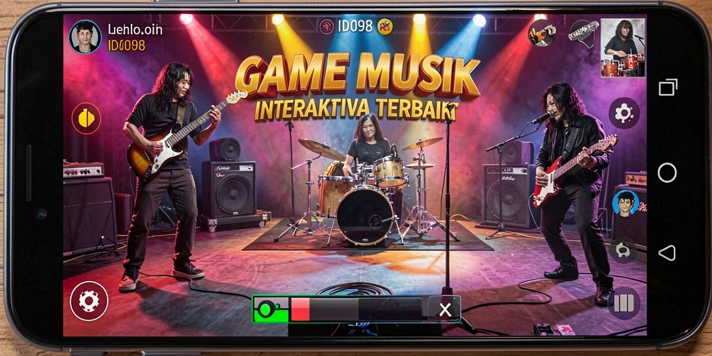 Tampilan gameplay ID098 yang menarik dan interaktif saat memainkan musik.