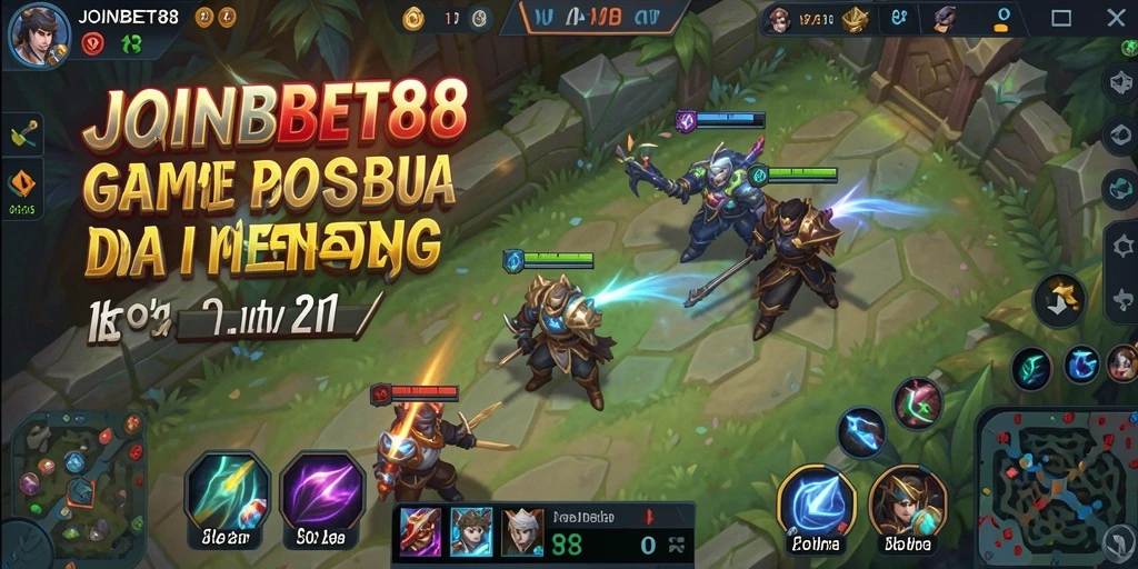 Tampilan gameplay seru dari JOINBET88 di arena MOBA.