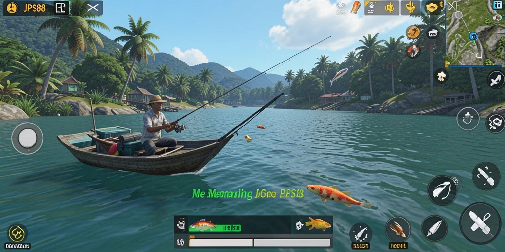 Tangkapan ikan besar di JPS88 saat bermain di pantai.