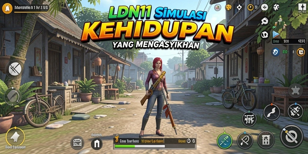 Tampilan gameplay LDN11 yang penuh warna dan realisme tinggi.