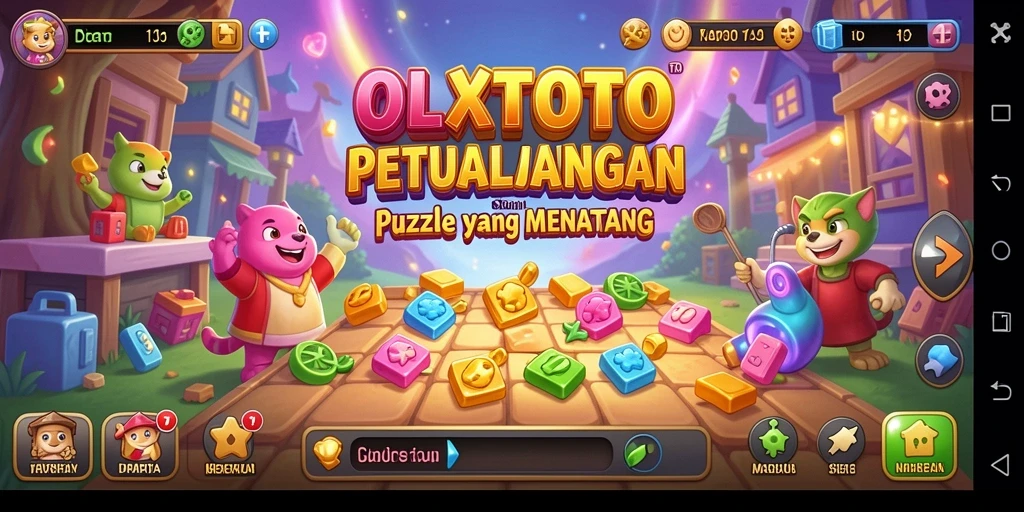 Tampilan gameplay OLXTOTO yang seru dan interaktif untuk para pemain puzzle.