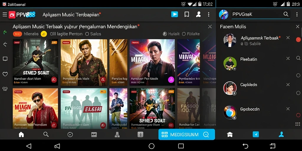 Screenshot gameplay PPV88 menunjukkan antarmuka musik yang menarik.