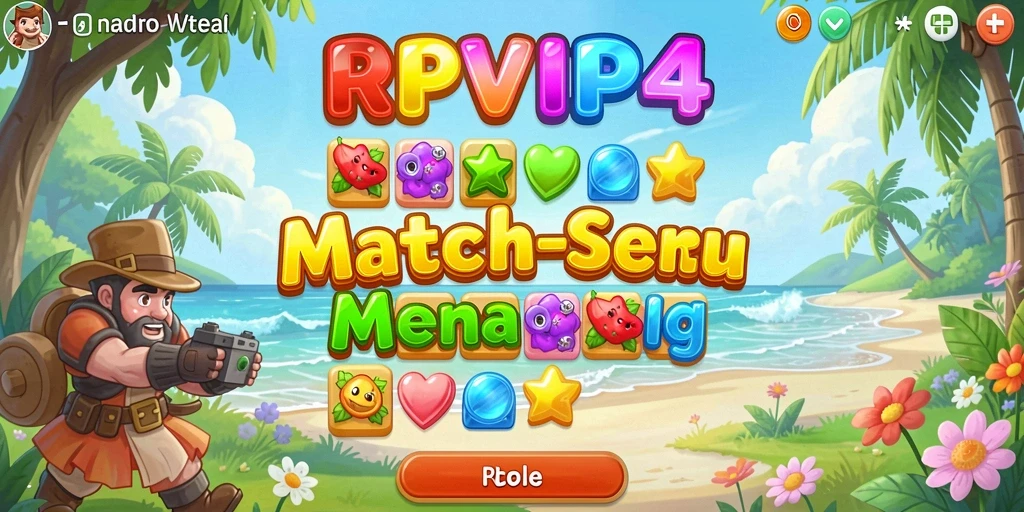 Gameplay seru dari RPVIP4 dengan kombinasi warna menarik.