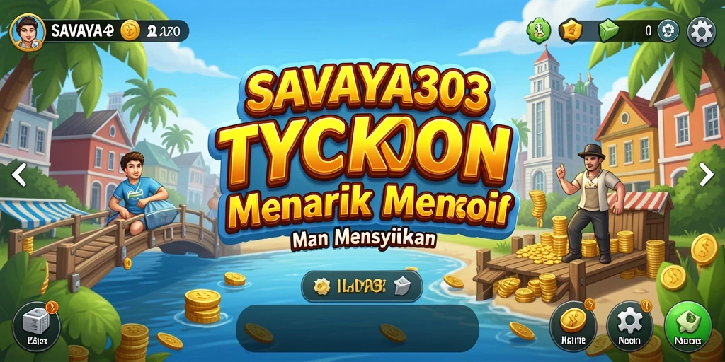 Screenshot gameplay SAVAYA303 menampilkan dinamika pengelolaan bisnis Tycoon.
