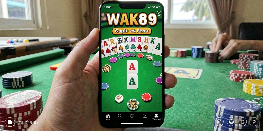 Tampilan gameplay Gaple yang menarik dan intuitif.